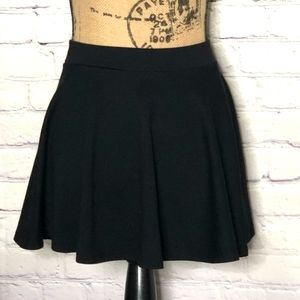 Black mini skirt